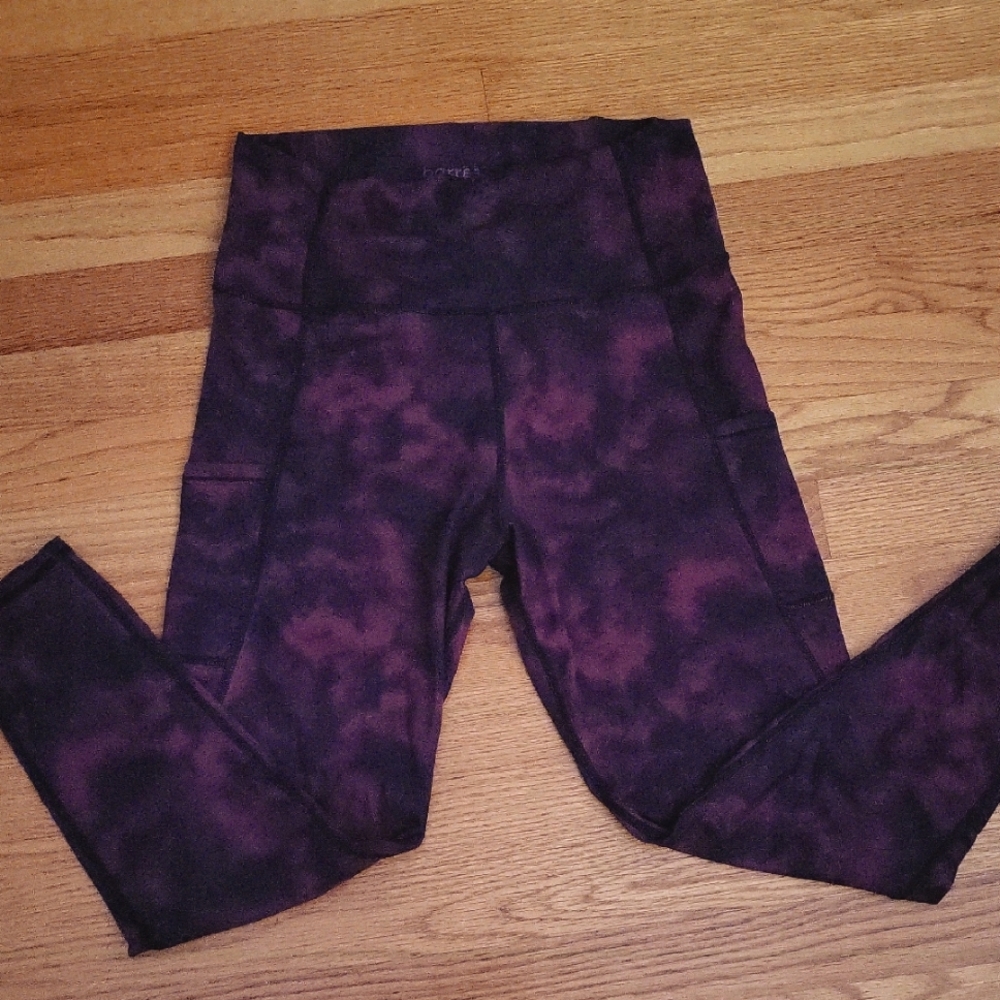 Purple Tie-Dye Leggings